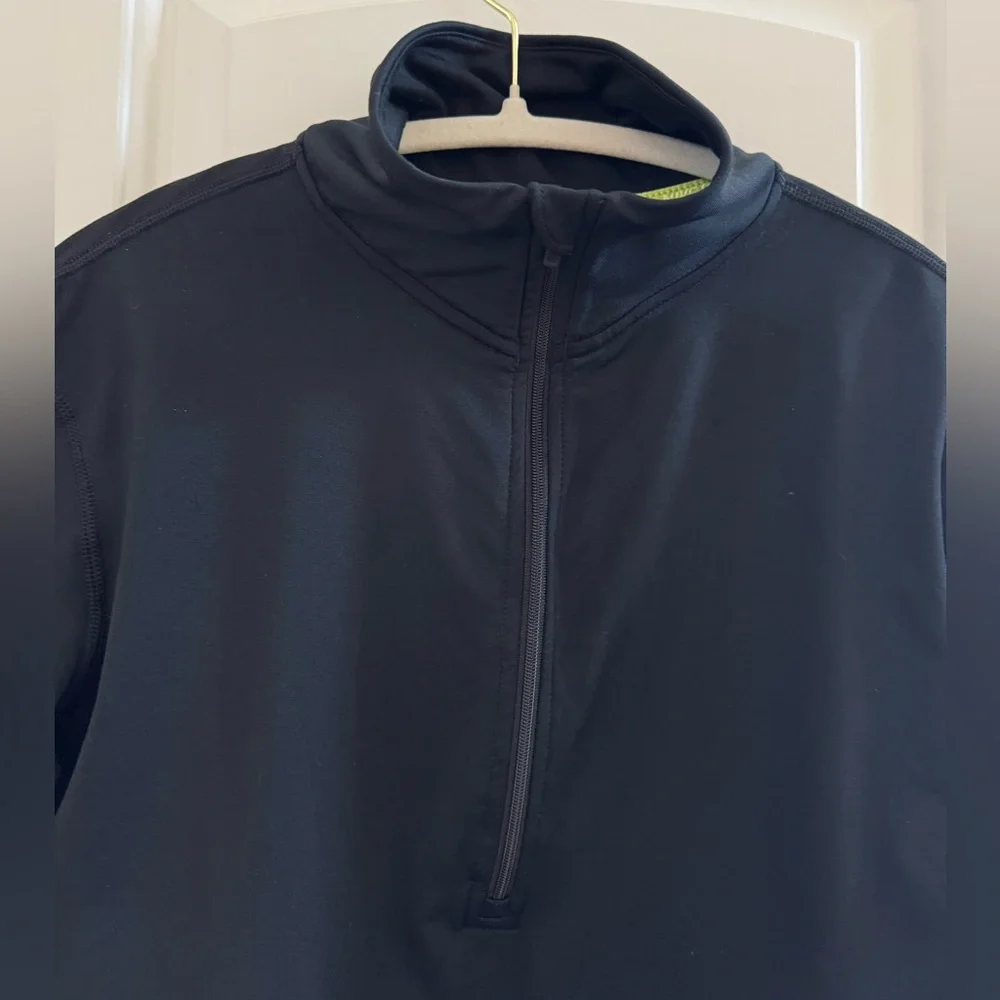 Nike Pro Dri-Fit Half Zip Pullover Women Lg Black Running Activewear Performance - Picture 7 of 10